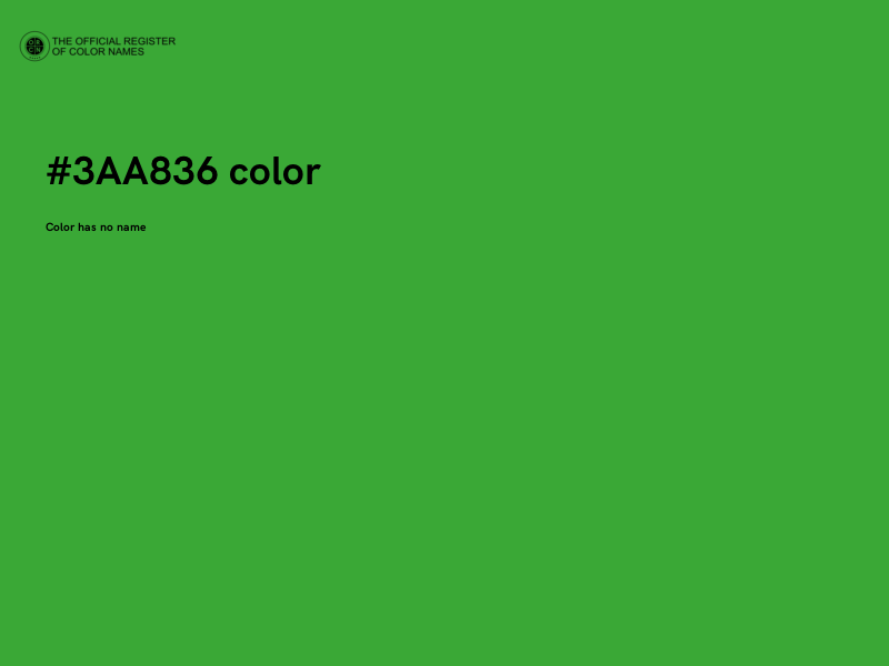#3AA836 color image