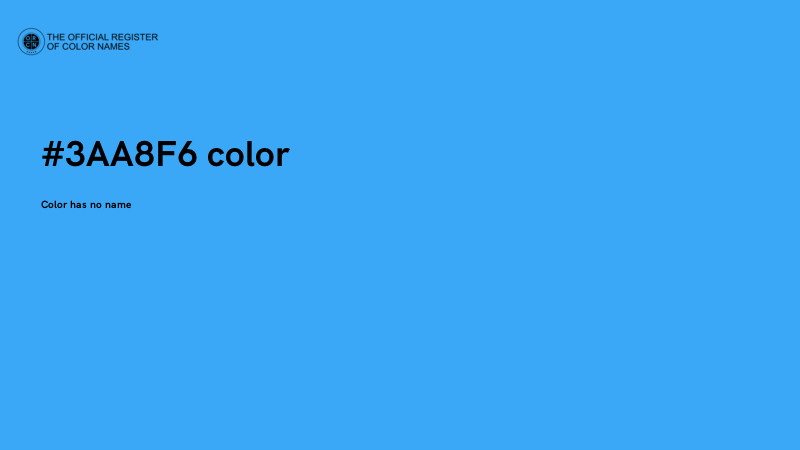 #3AA8F6 color image