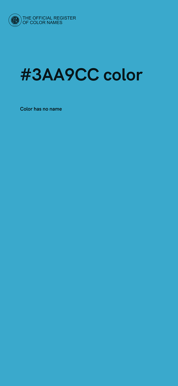 #3AA9CC color image