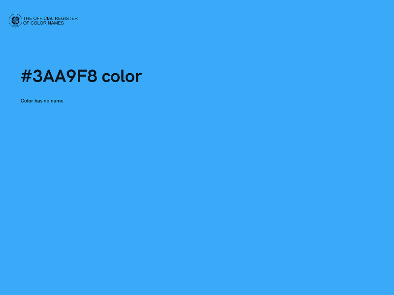 #3AA9F8 color image