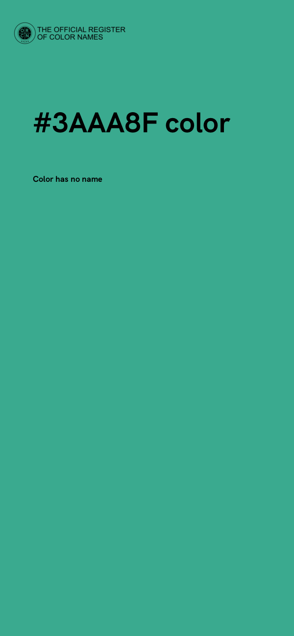 #3AAA8F color image