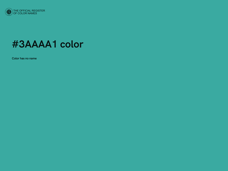 #3AAAA1 color image