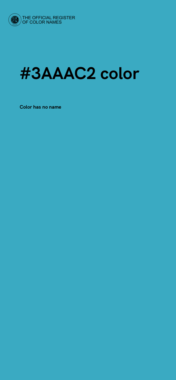 #3AAAC2 color image