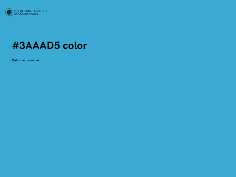 #3AAAD5 color image