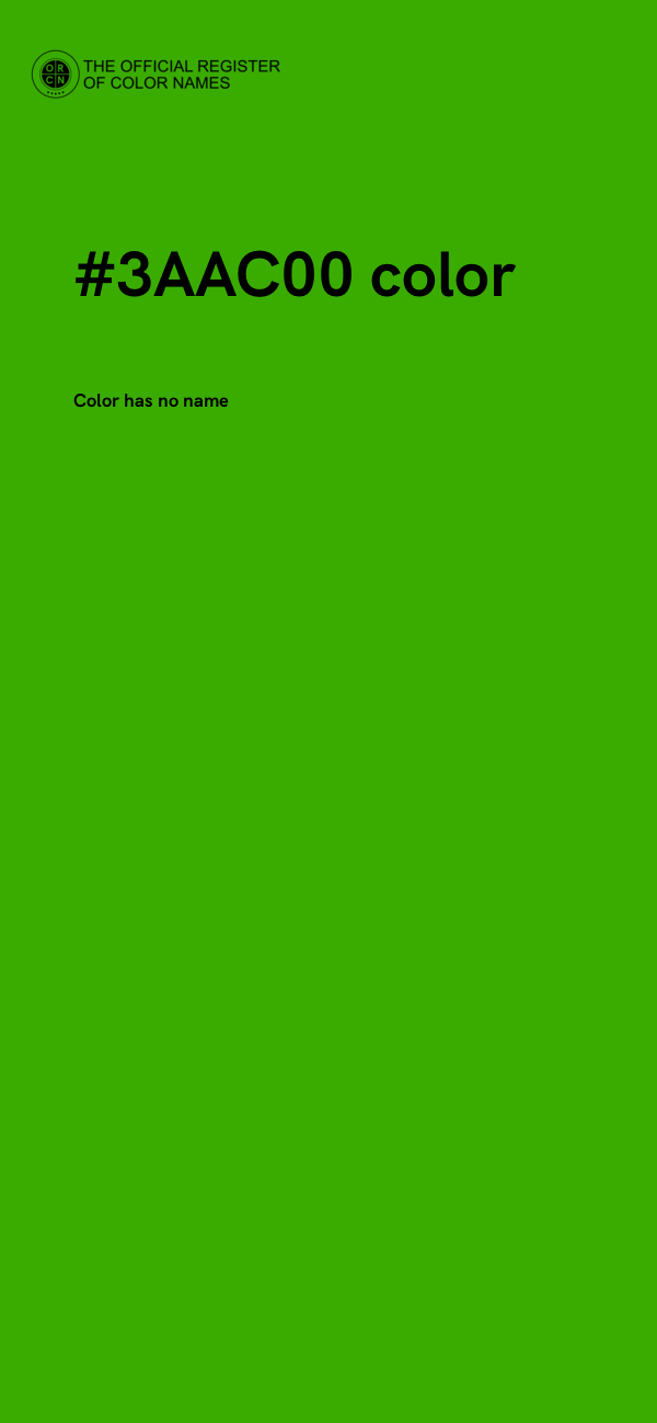 #3AAC00 color image