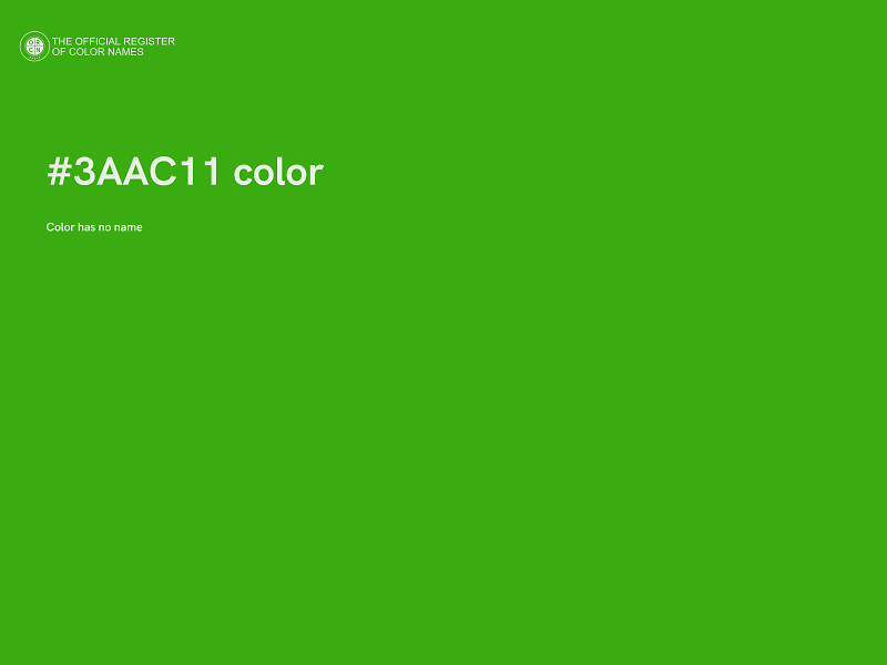 #3AAC11 color image