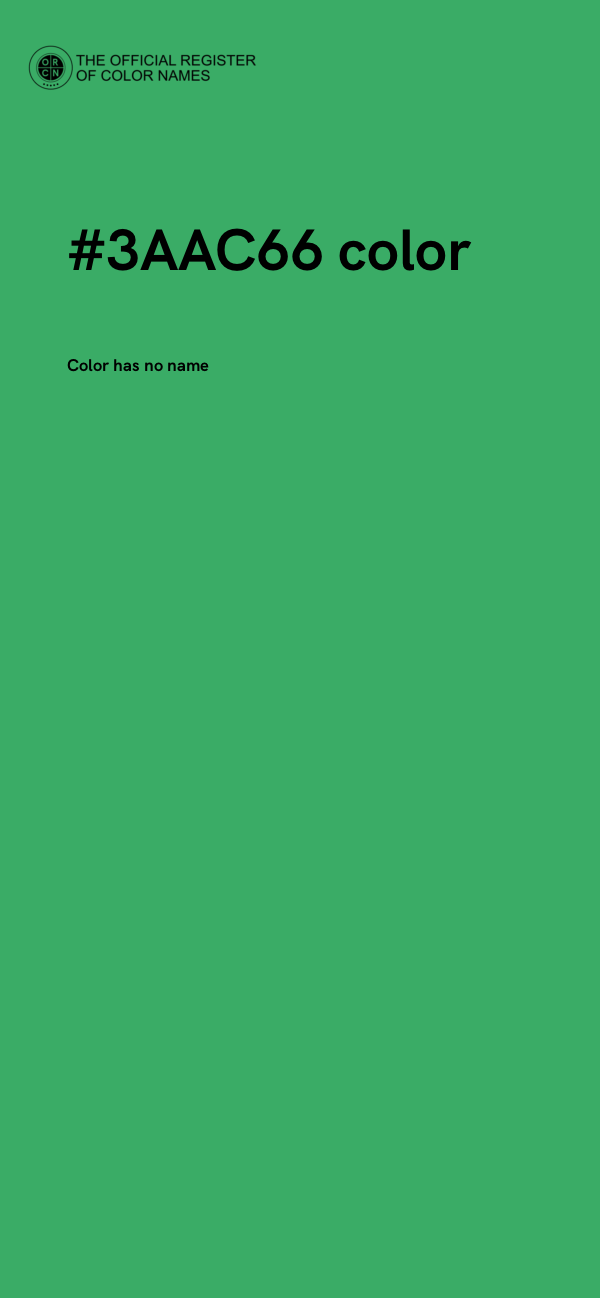 #3AAC66 color image