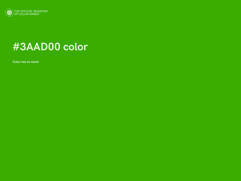 #3AAD00 color image