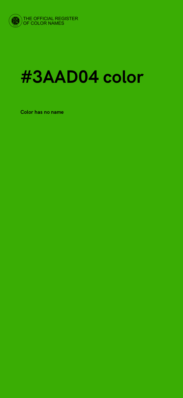 #3AAD04 color image