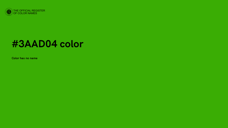 #3AAD04 color image