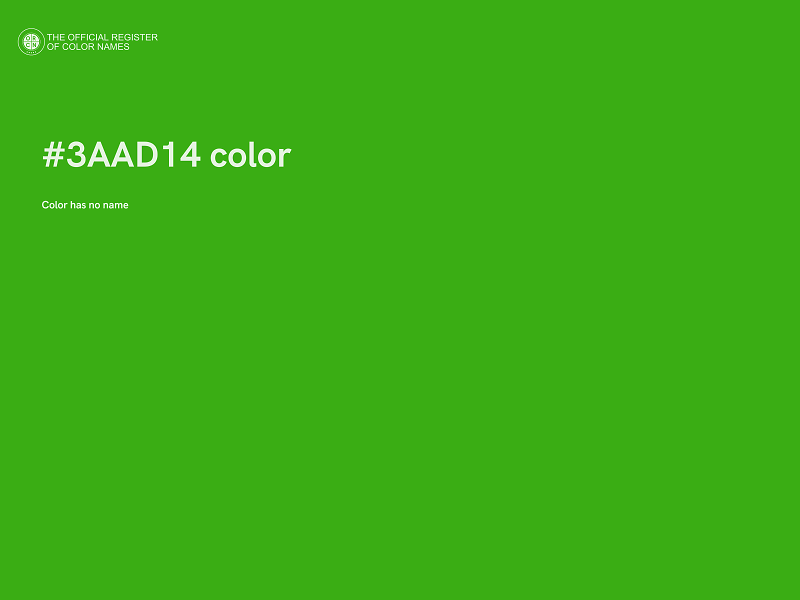 #3AAD14 color image