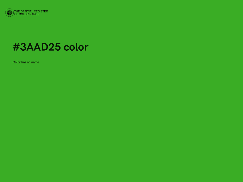 #3AAD25 color image