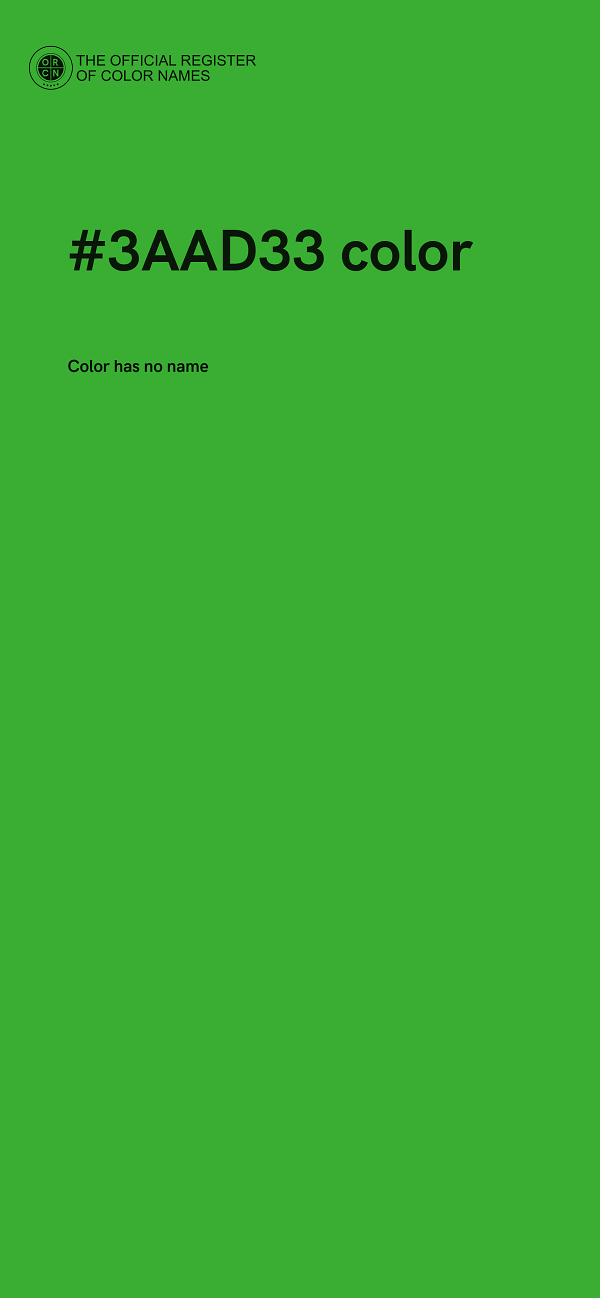 #3AAD33 color image
