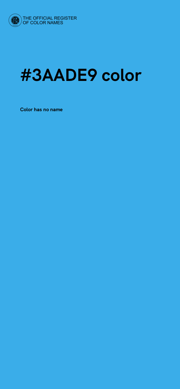 #3AADE9 color image