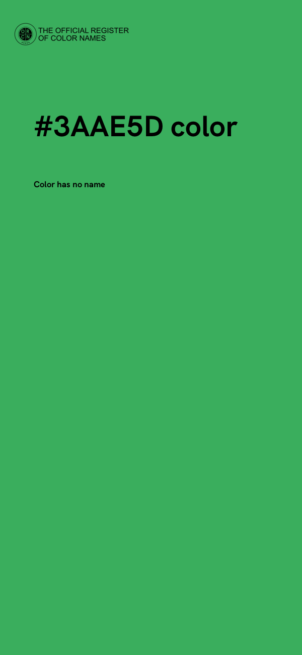 #3AAE5D color image