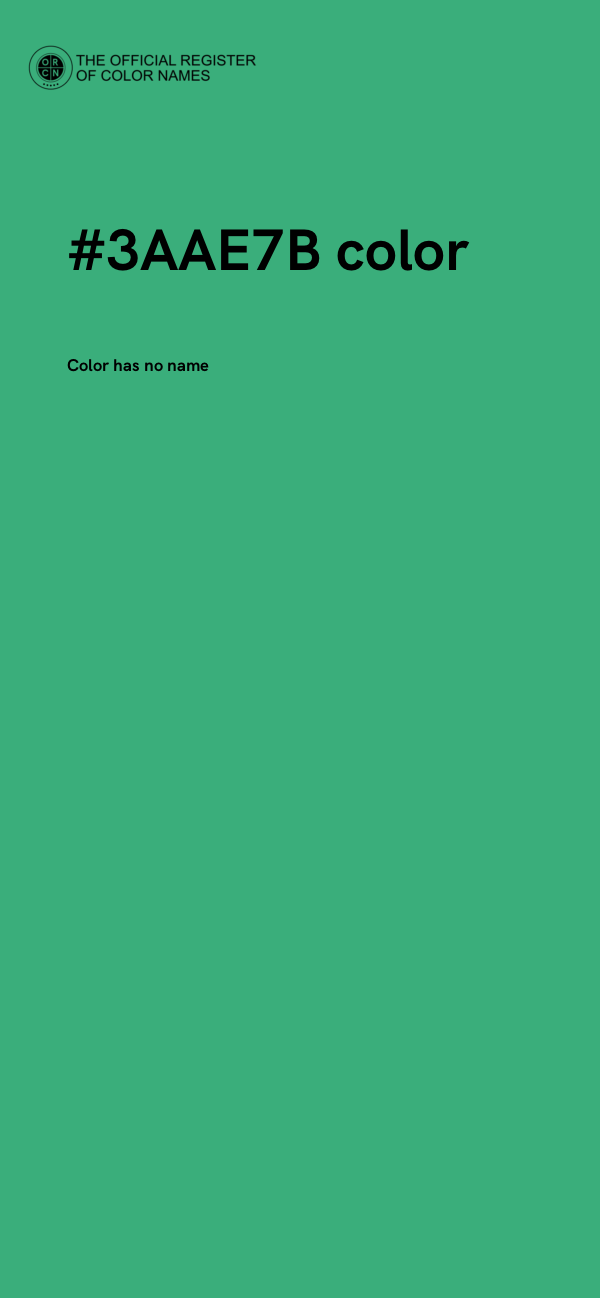 #3AAE7B color image