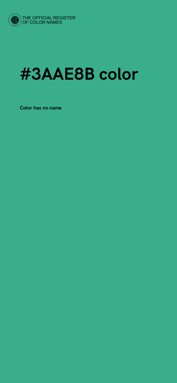 #3AAE8B color image