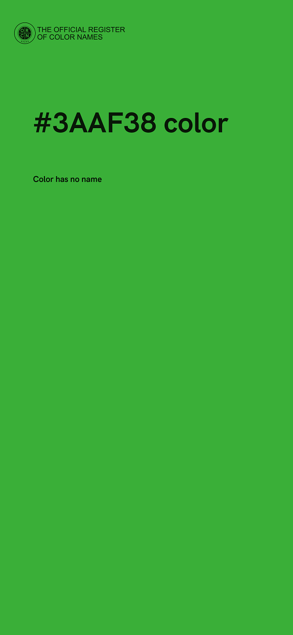 #3AAF38 color image