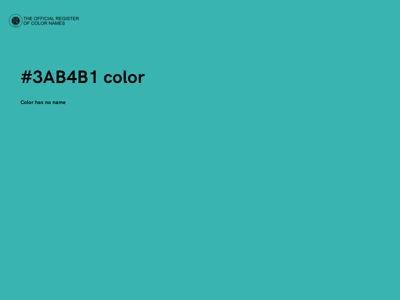 #3AB4B1 color image