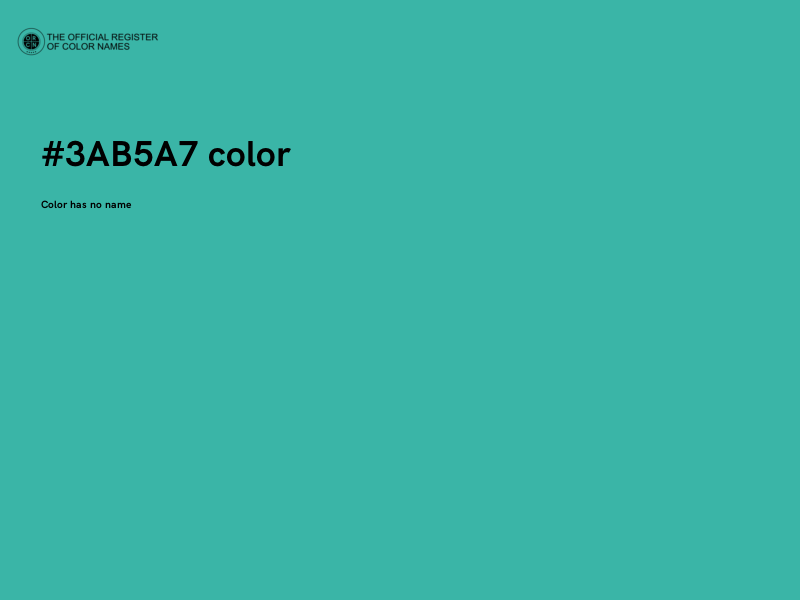 #3AB5A7 color image