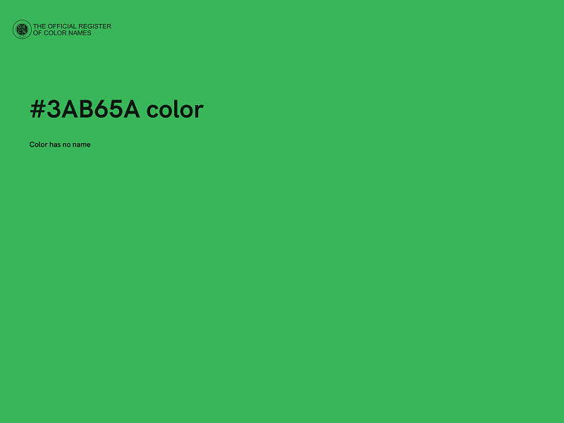 #3AB65A color image