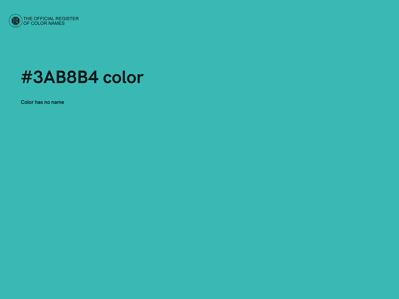 #3AB8B4 color image