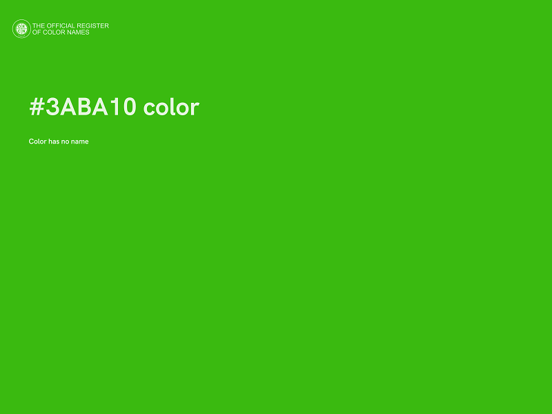 #3ABA10 color image