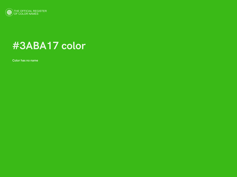 #3ABA17 color image