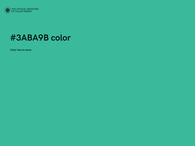 #3ABA9B color image