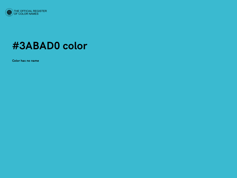 #3ABAD0 color image