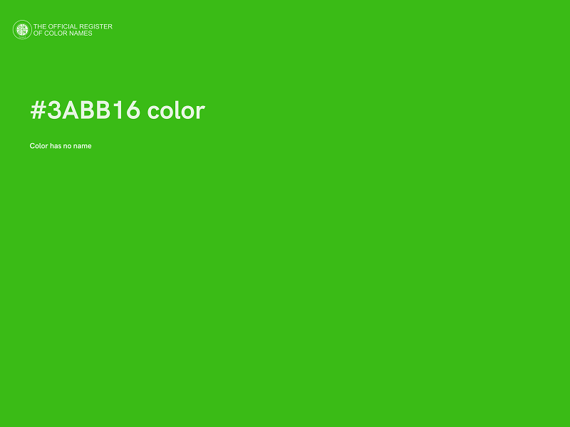 #3ABB16 color image