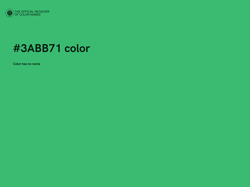 #3ABB71 color image