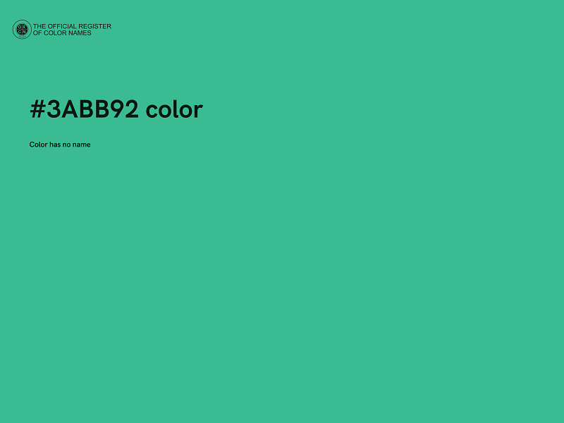 #3ABB92 color image
