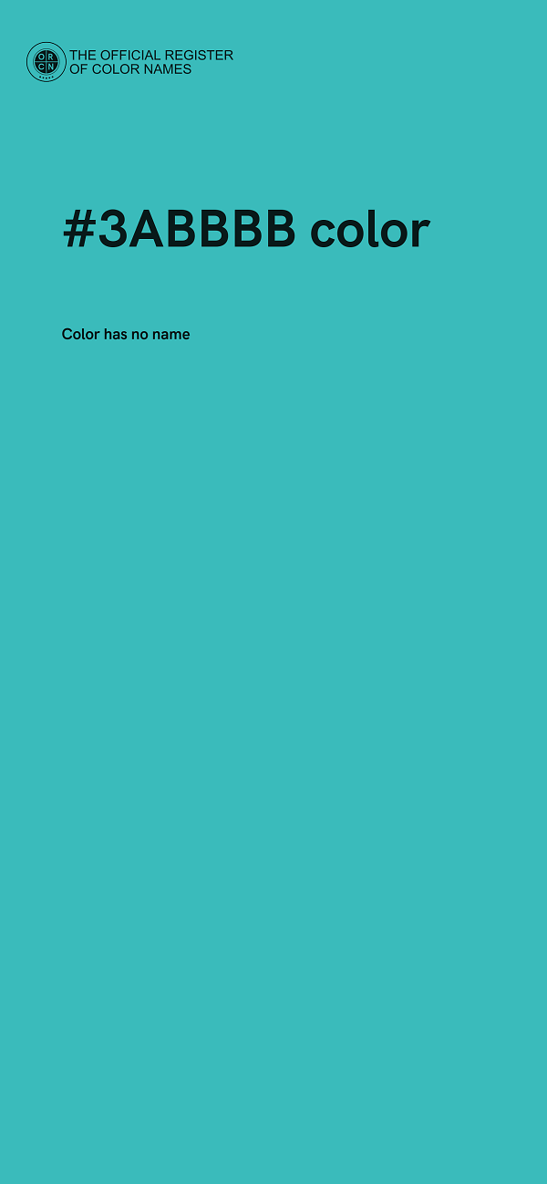 #3ABBBB color image