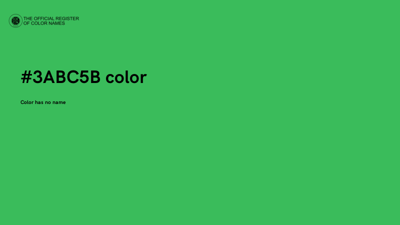 #3ABC5B color image