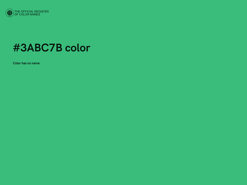#3ABC7B color image