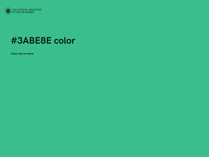 #3ABE8E color image