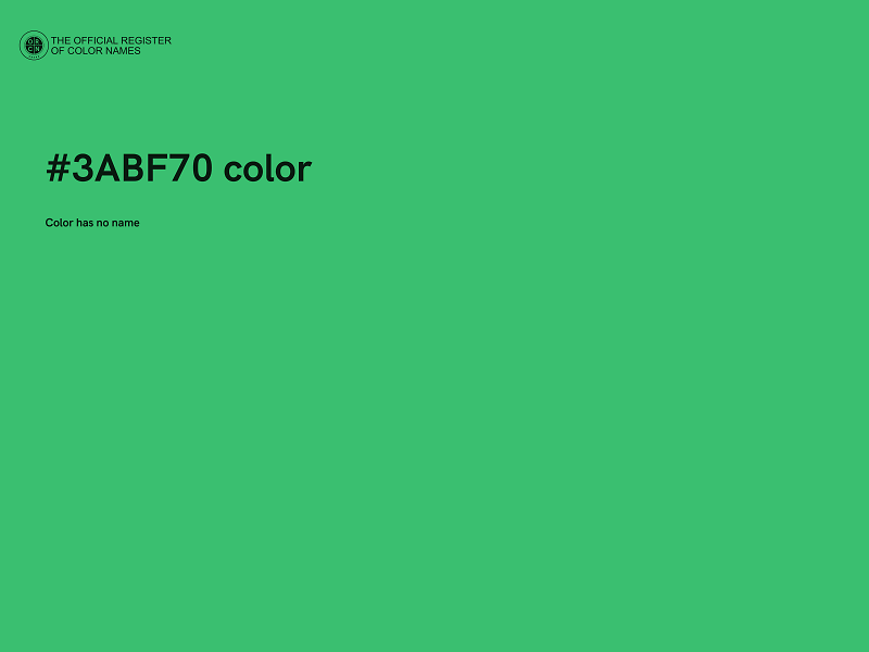 #3ABF70 color image