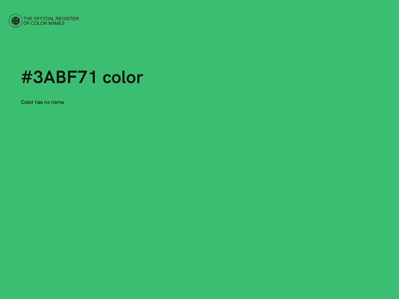 #3ABF71 color image