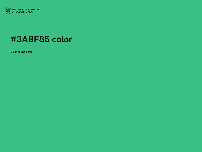 #3ABF85 color image