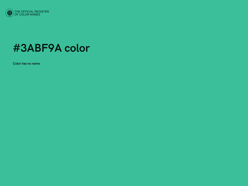 #3ABF9A color image