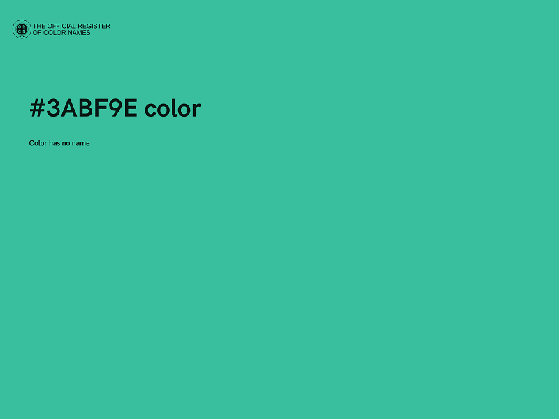 #3ABF9E color image