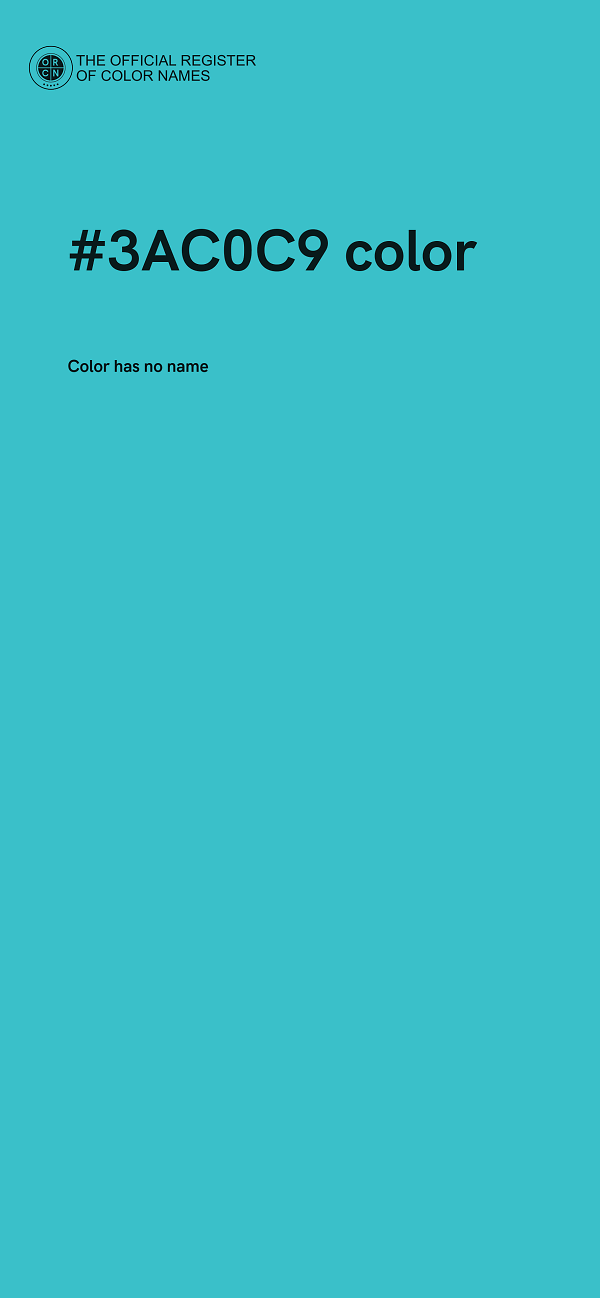#3AC0C9 color image