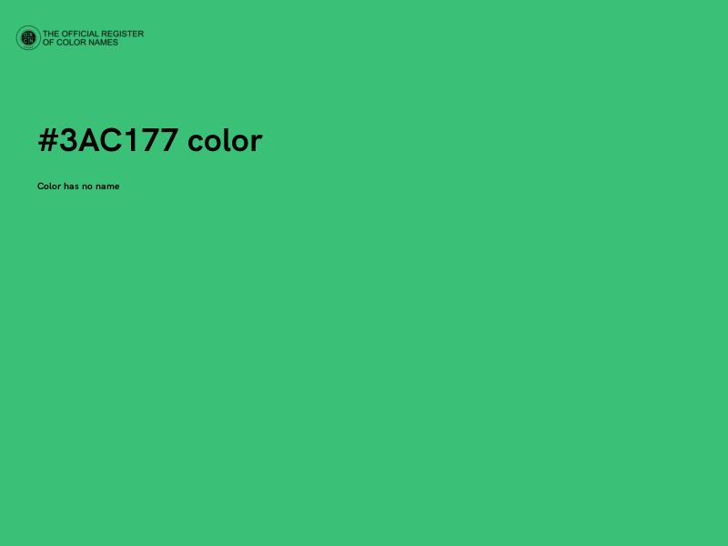 #3AC177 color image
