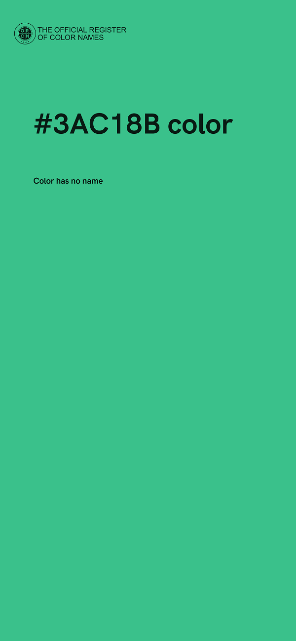 #3AC18B color image