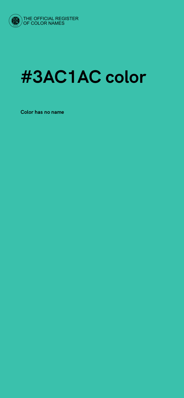 #3AC1AC color image