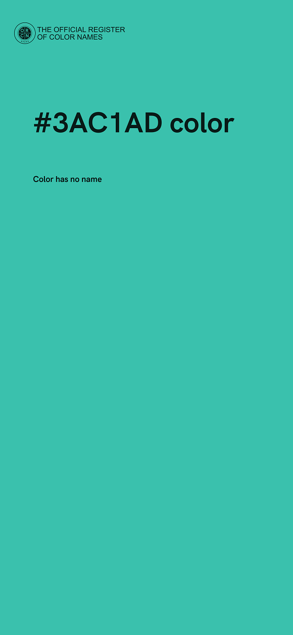 #3AC1AD color image