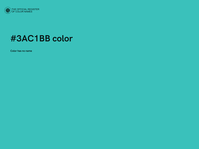 #3AC1BB color image