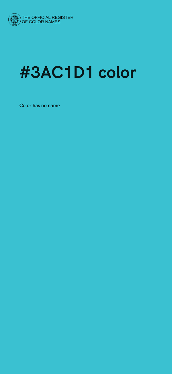 #3AC1D1 color image