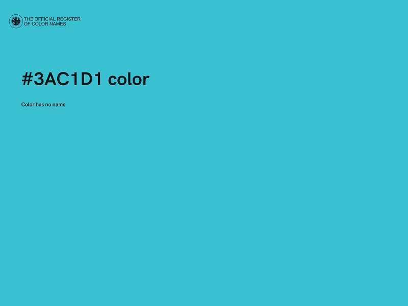 #3AC1D1 color image